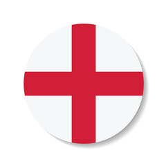 Obraz premium England flag circle icon vector illustration design