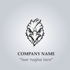 head of chicken company logo vector illustration