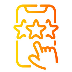 feedback Line Gradient Icon
