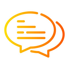 comment Line Gradient Icon