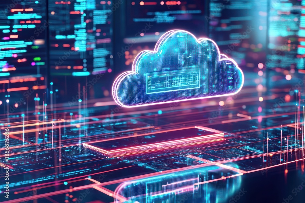 Aufkleber cloud operations hub uses holographic monitoring for system stability.