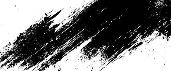 Vector new style black paint brush rough black.