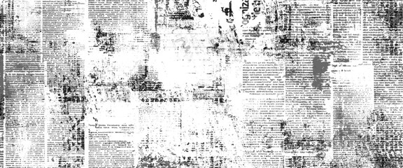 Vector old white newspaper paper grunge vintage background