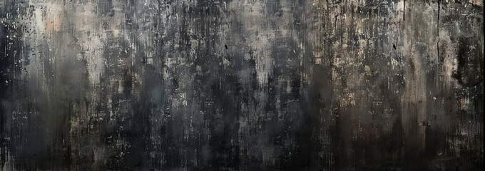Obraz premium Grunge Black And White Background With Distressed Texture. Abstract Pattern For Backdrop, Graphic Design Or Wallpaper.