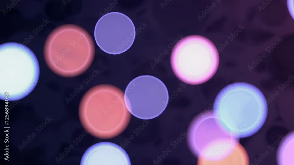 Poster colorful bokeh lights create dreamy abstract background in vibrant motion sequence