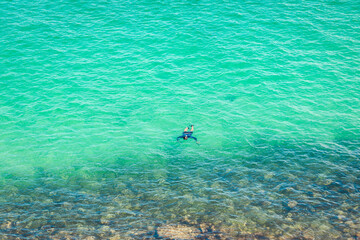 diver in the sea