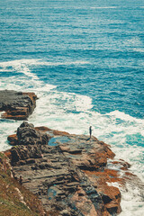 rocks and sea