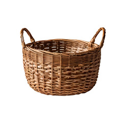 Obraz premium round basket isolated on transparent background png