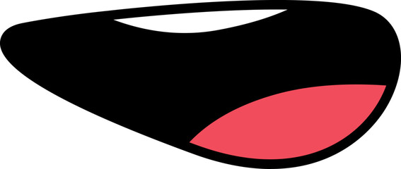 Cartoon Mouth Expression Illustration Vector