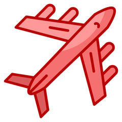 Airplane  Icon Element For Design