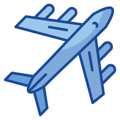 Airplane  Icon Element For Design