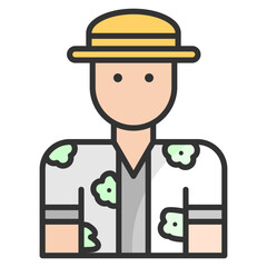 Tourist  Icon Element For Design