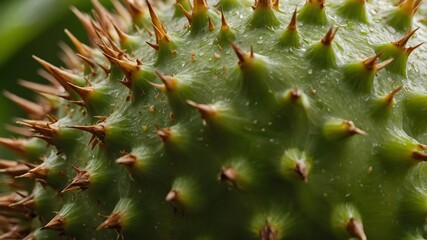 Close-Up of Hala Fruit's Textured Skin and Spikes, Showcasing Its Unique Features