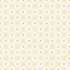 Moroccan floral style ornament seamless pattern. illustration for background in Islamic cultural theme. Ramadan Kareem, Eid Mubarak, Arabian Restaurant, Middle Eastern culture.