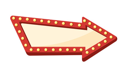 Retro Cinema and Theater Sign Frame