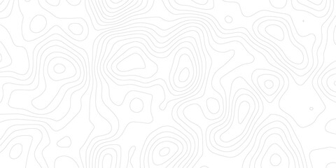 Abstract lines background. Contour maps. Topo contour map on white background. Abstract background with waves Geographic mountain relief..