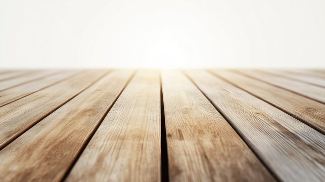 a wooden terasse on white bagground