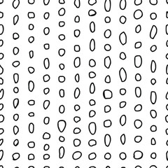 Seamless pattern, hand drawing circles, vector design