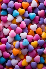 Colorful Heart-shaped Plastic Bead