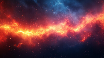 Fototapeta premium cyberpunk neon gaming background in red and blue hues, symbolizing technology, chaos, and modern digital themes with blurred dynamic lines and space for captioning