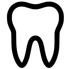 Dental logo silhouette
