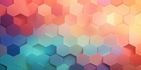 Obraz premium Pastel background hexagon pattern 