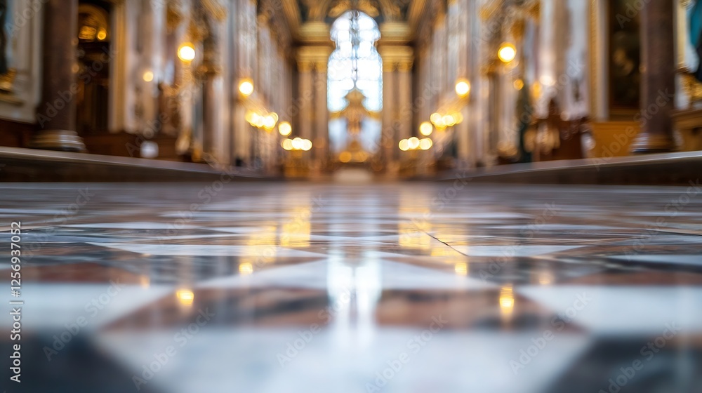 Poster glamorous interior of a luxurious historical building with stunning architecture and lighting : gene