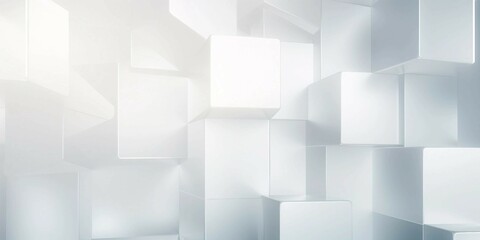 Fototapeta premium White silver geometric universal background for business presentation