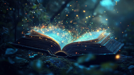 book with a magical fantasy