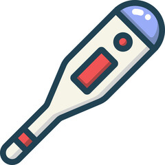 Thermometer Filled Line Icon