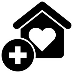 Obraz premium Home Care Icon