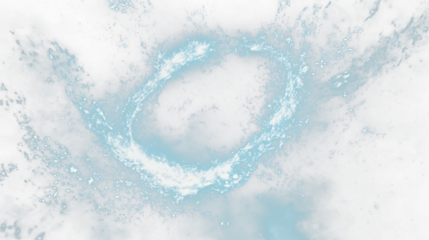 a black hole in the center of a nebula