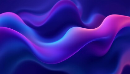 Obraz premium Dynamic Abstract Shapes with Smooth Gradient