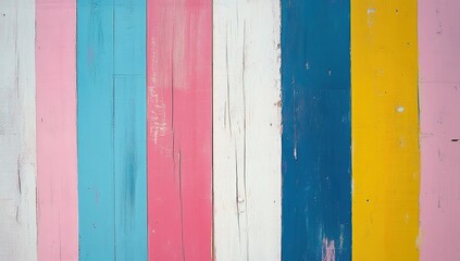 Vibrant Painted Wood Planks: Colorful Texture Background for Design Projects, Digital Art, and Creative Inspiration.