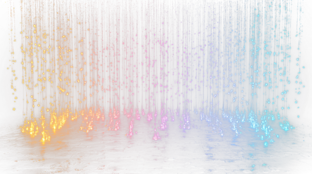 a black background with a lot of lights