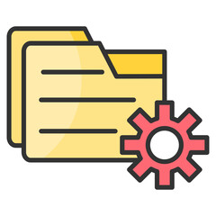 Fototapeta premium File Manager Icon Element For Design