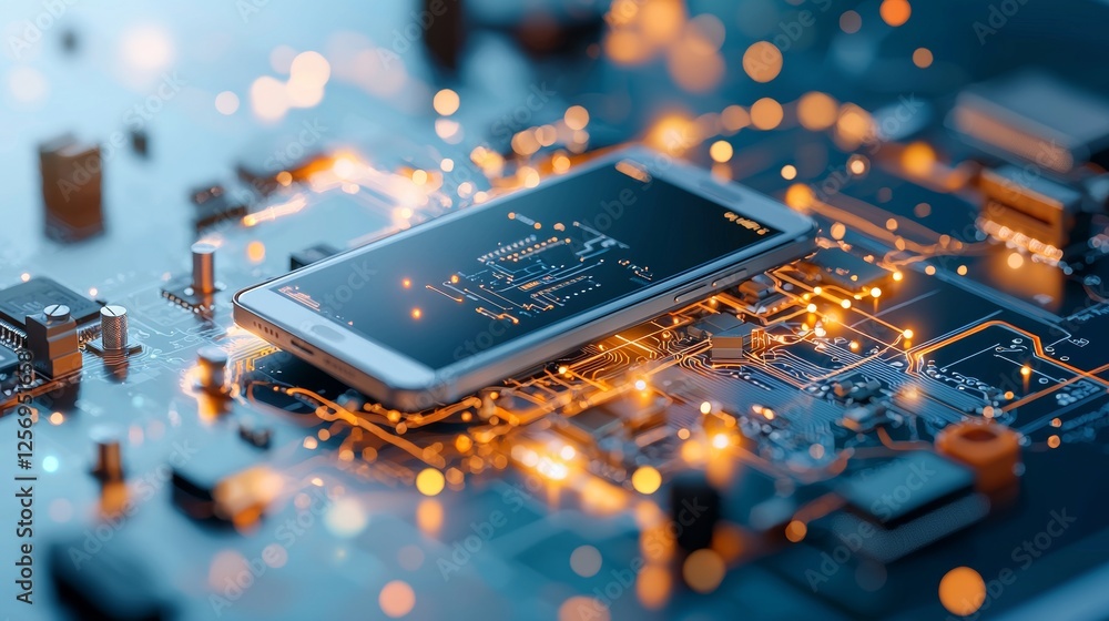 Poster advanced mobile technology integration in modern circuit boards exploring innovation and design in h