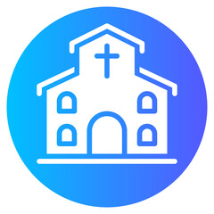 church gradient icon