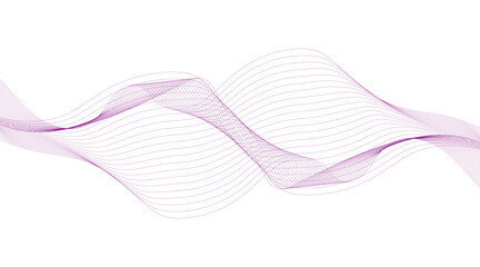 Dynamic flowing wave lines design element. Futuristic technology and sound wave pattern. Modern abstract glowing wave background.