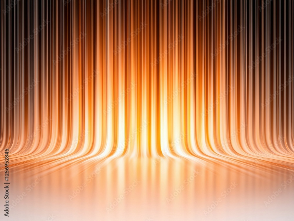 Aufkleber radiant stage background with vertical light streams
