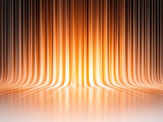 Radiant Stage Background with Vertical Light Streams