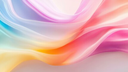 Obraz premium Colorful flowing fabric texture for design projects.