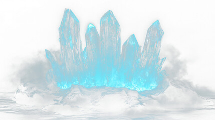 Fototapeta premium a large iceberg floating in the water