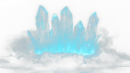 a large iceberg floating in the water