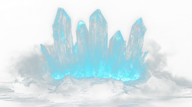 a large iceberg floating in the water