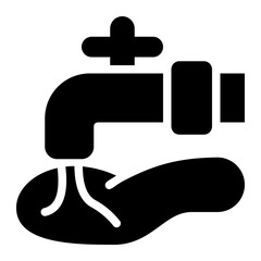 water supply glyph icon