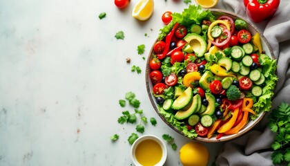 Mouthwatering Colorful Salads: Nutritional Options for a Balanced Diet