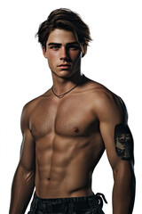 Fototapeta premium Tempting Fantasy Portrait of a Young Handsome Man – Fictional Character