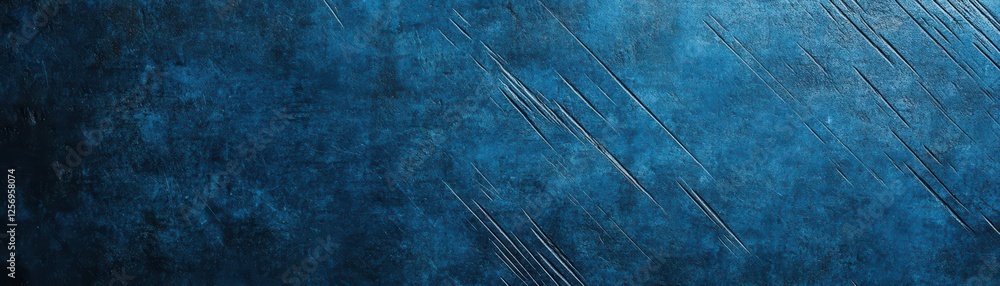 Leinwandbilder Blue grated texture background with geometric patterns and subtle gradations for design use