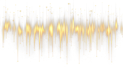 gold particles on black background